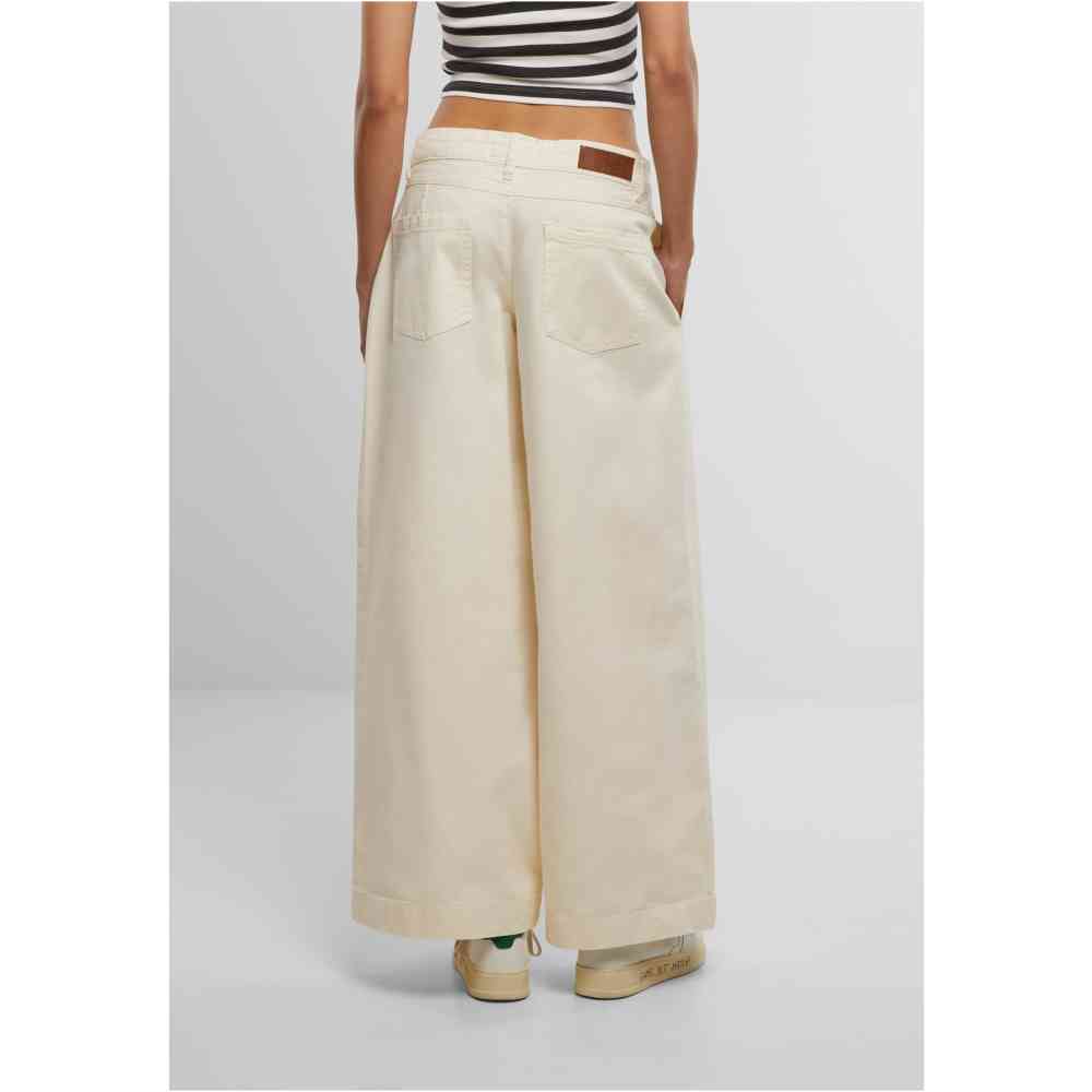Urban Classics - Light Denim Wijde broek - Creme